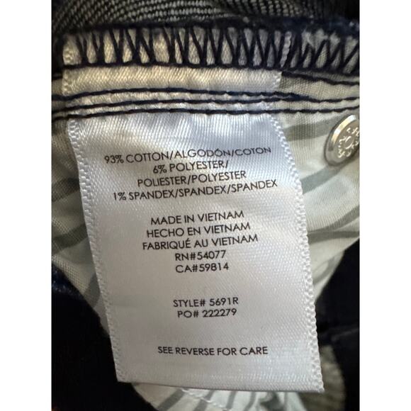 Cabi Trouser Jean Boot-Cut Women’s Size 8 Dark Denim Classic Business Casual - Picture 4 of 4